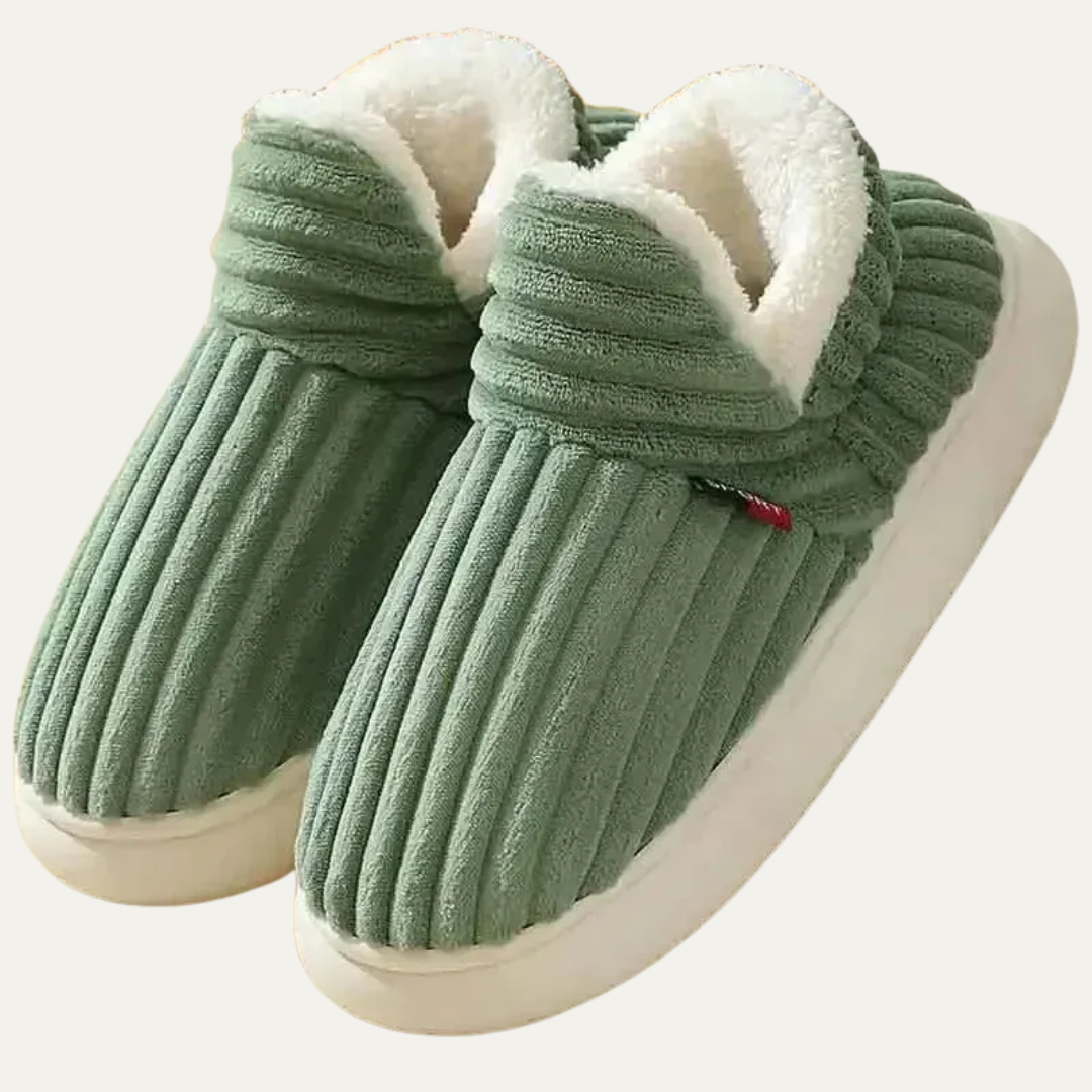 VogeLuxe | Unisex Faux Fur Lined Slip On Slippers