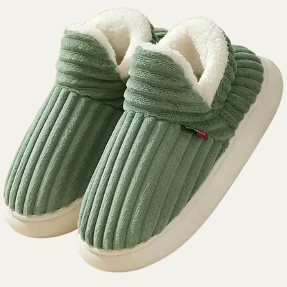 VogeLuxe | Unisex Faux Fur Lined Slip On Slippers