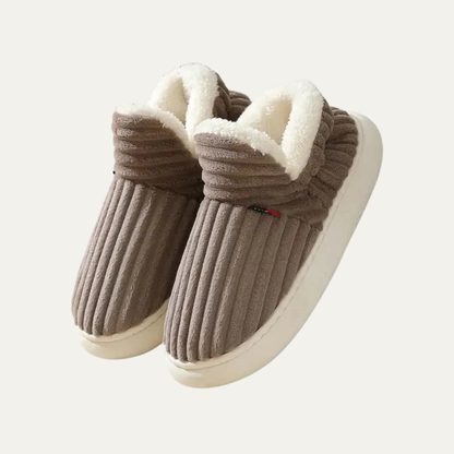 VogeLuxe | Unisex Faux Fur Lined Slip On Slippers