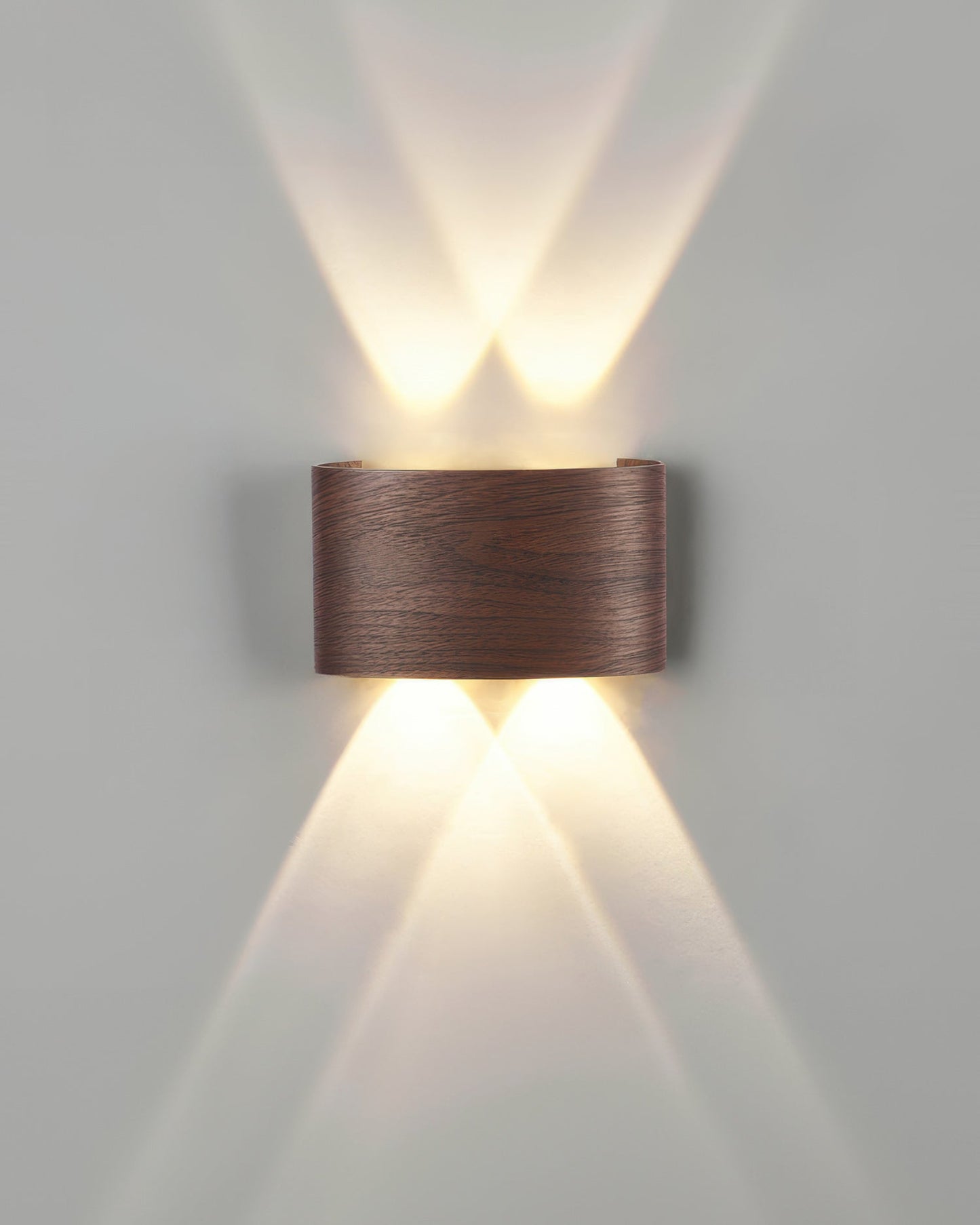 Rustic Wooden LED Outdoor Wall Light Waterproof