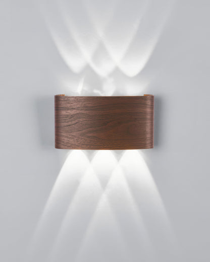 Rustic Wooden LED Outdoor Wall Light Waterproof