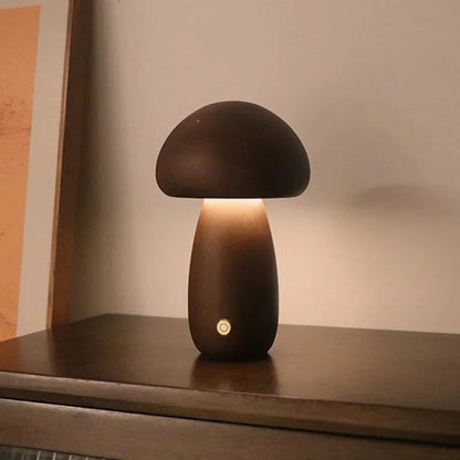Soft Glow Mushroom Table Lamp with Dimmer Switch