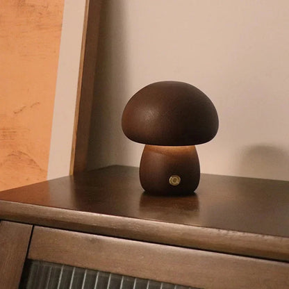 Soft Glow Mushroom Table Lamp with Dimmer Switch