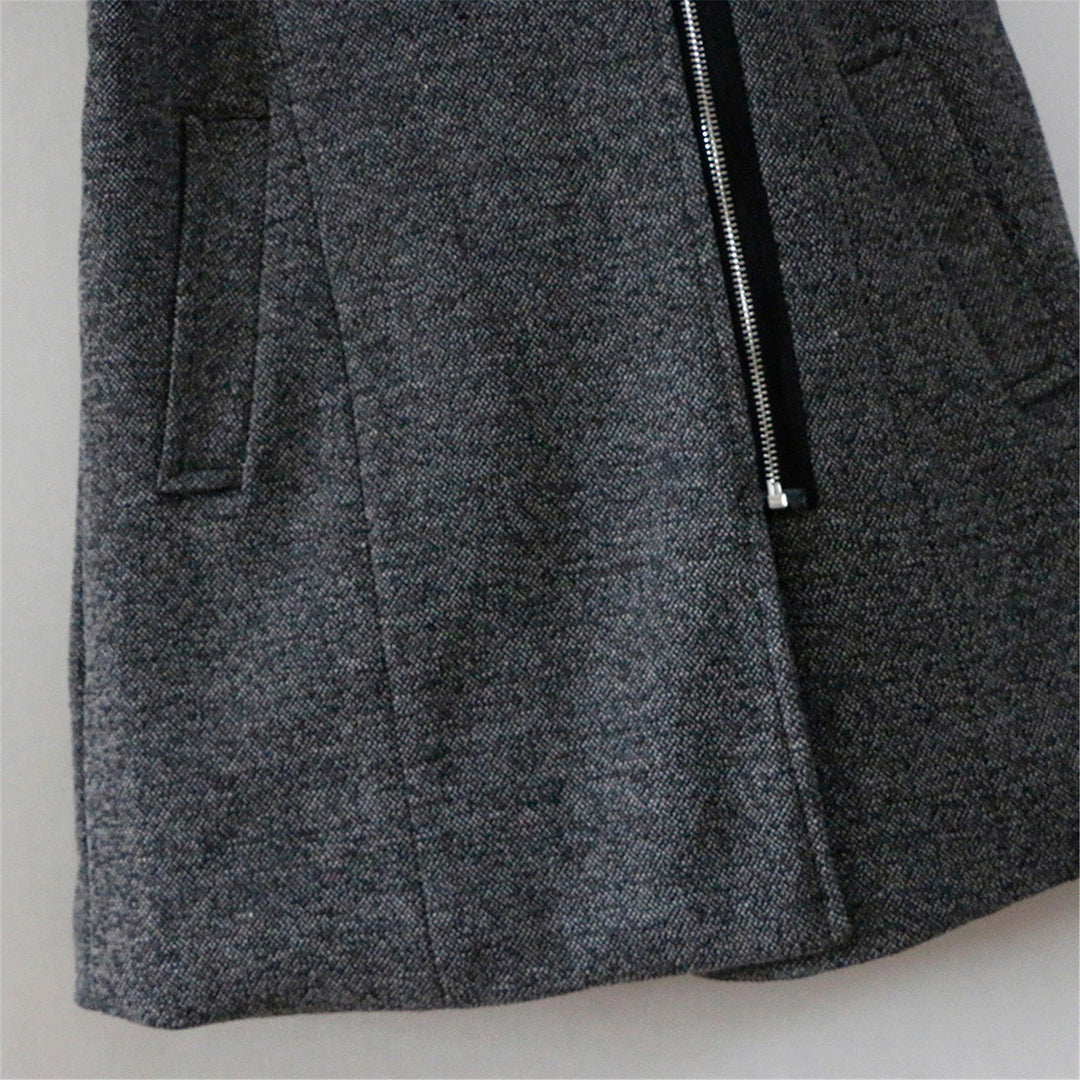 VogeLuxe | Women’s Mid Length Asymmetrical Zip Winter Coat