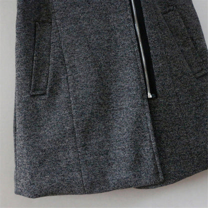 VogeLuxe | Women’s Mid Length Asymmetrical Zip Winter Coat