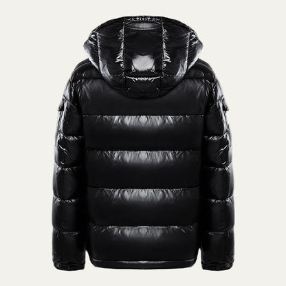VogeLuxe | Men’s Warm Shiny Quilted Hooded Puffer Jacket