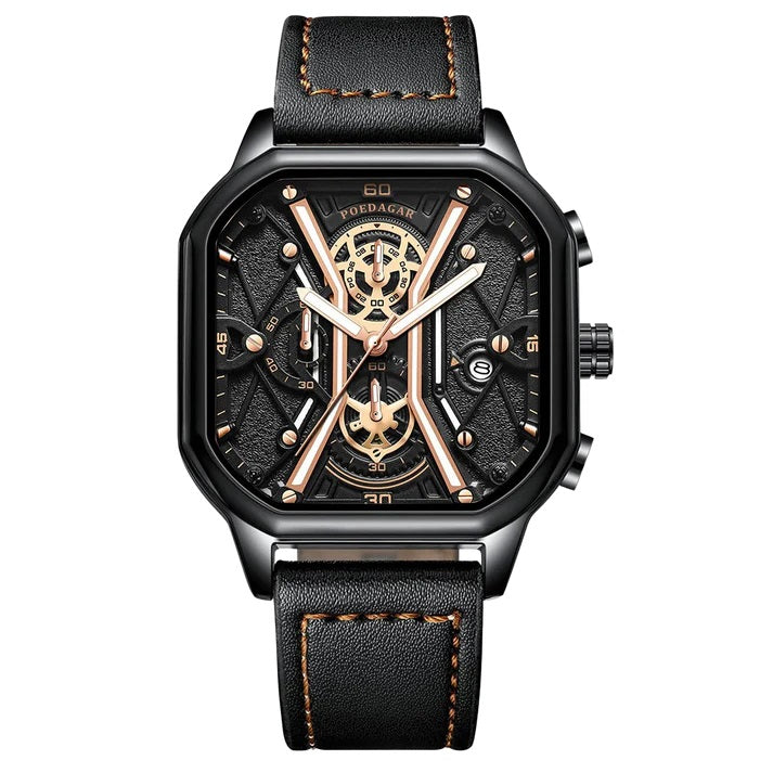 Stylish Skeleton Leather Watch