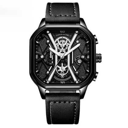 Stylish Skeleton Leather Watch