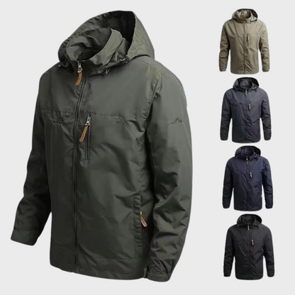 VogeLuxe | Men’s Waterproof Utility Hooded Outdoor Jacket