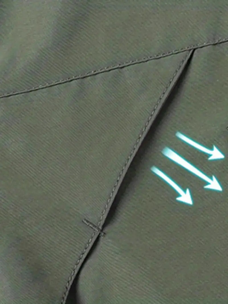 VogeLuxe | Men’s Technical Hooded Windbreaker Jacket