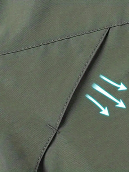 VogeLuxe | Men’s Technical Hooded Windbreaker Jacket