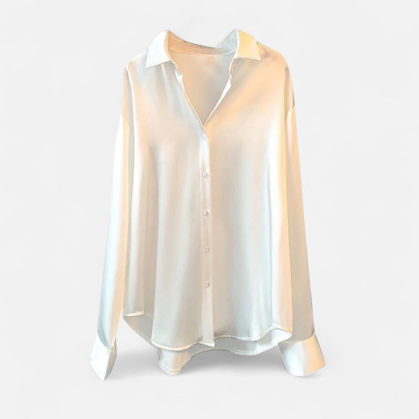 Elegant Women's Soft Satin Blouse