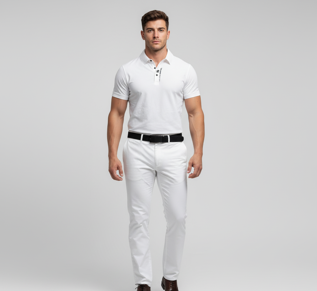 Classic Cotton Men's Polo Shirt - VogeLuxe