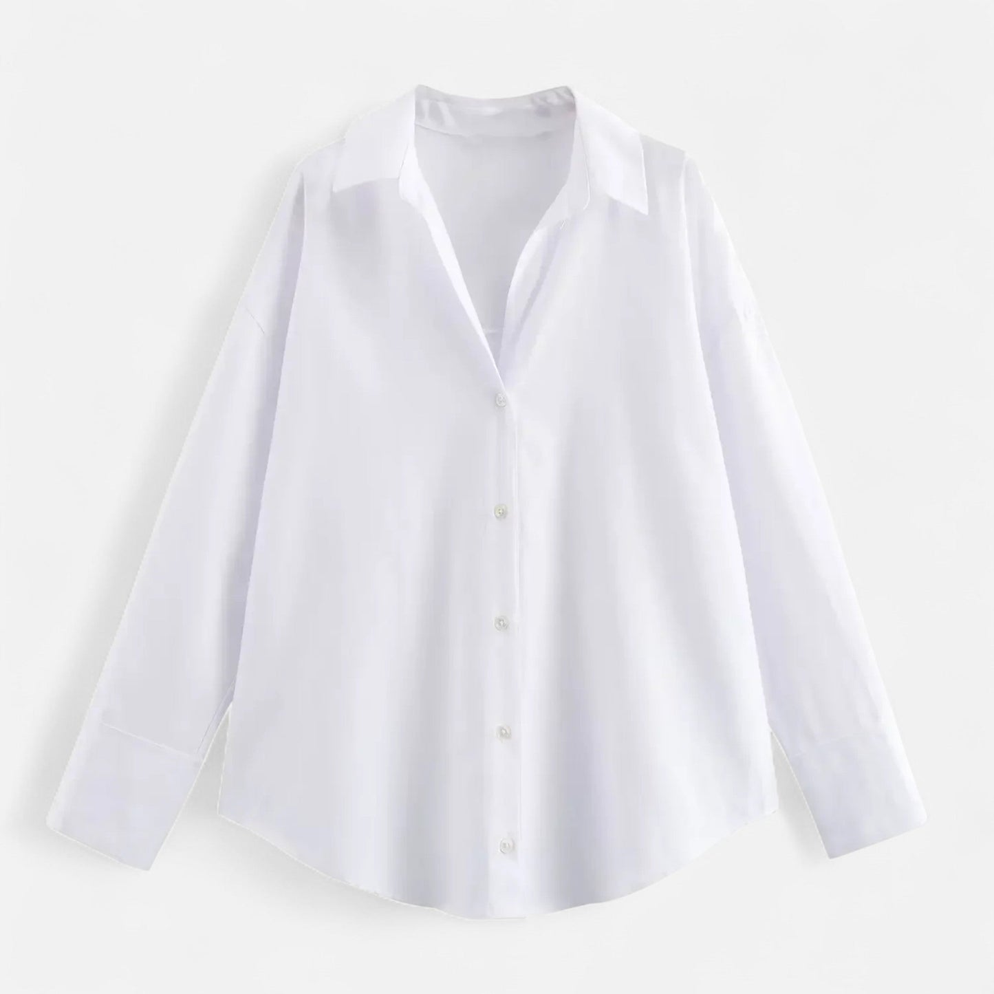 Classic Ladies Casual Button Down Shirt