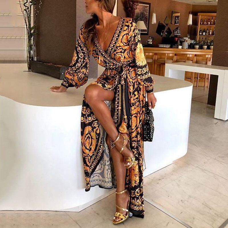 Boho Chic Long Maxi Dress - Elegant and Flowy - VogeLuxe