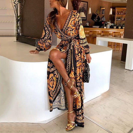 Boho Chic Long Maxi Dress - Elegant and Flowy - VogeLuxe