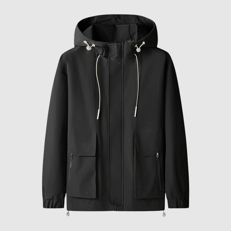 VogeLuxe | Men’s Technical Utility Jacket with Cargo Chest Pockets