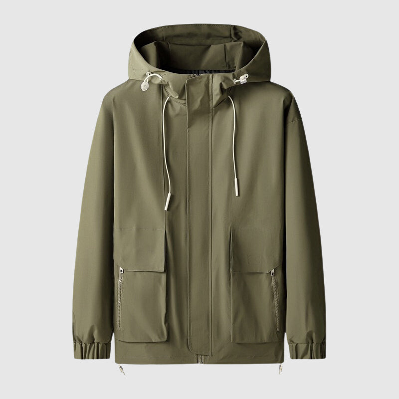 VogeLuxe | Men’s Technical Utility Jacket with Cargo Chest Pockets