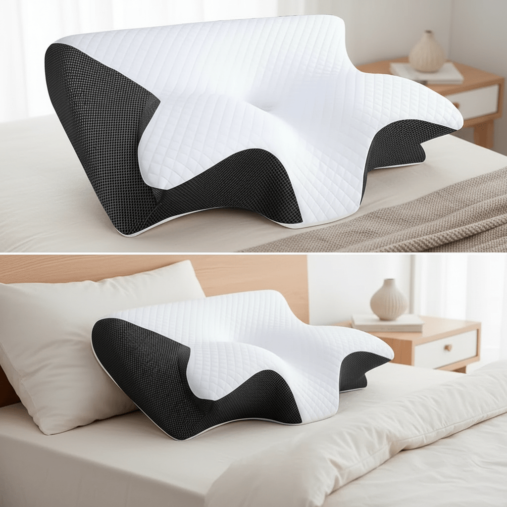 Contour Memory Foam Pillow for Neck Support and Sleep