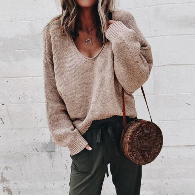 Cozy Women's Soft Knit Winter Sweater