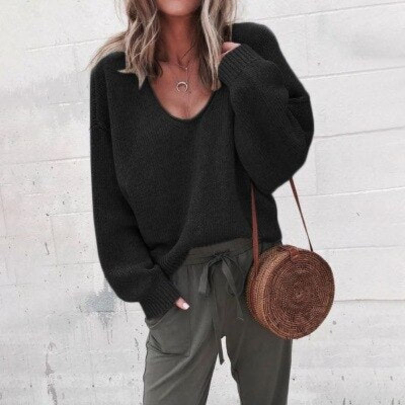 Cozy Women's Soft Knit Winter Sweater