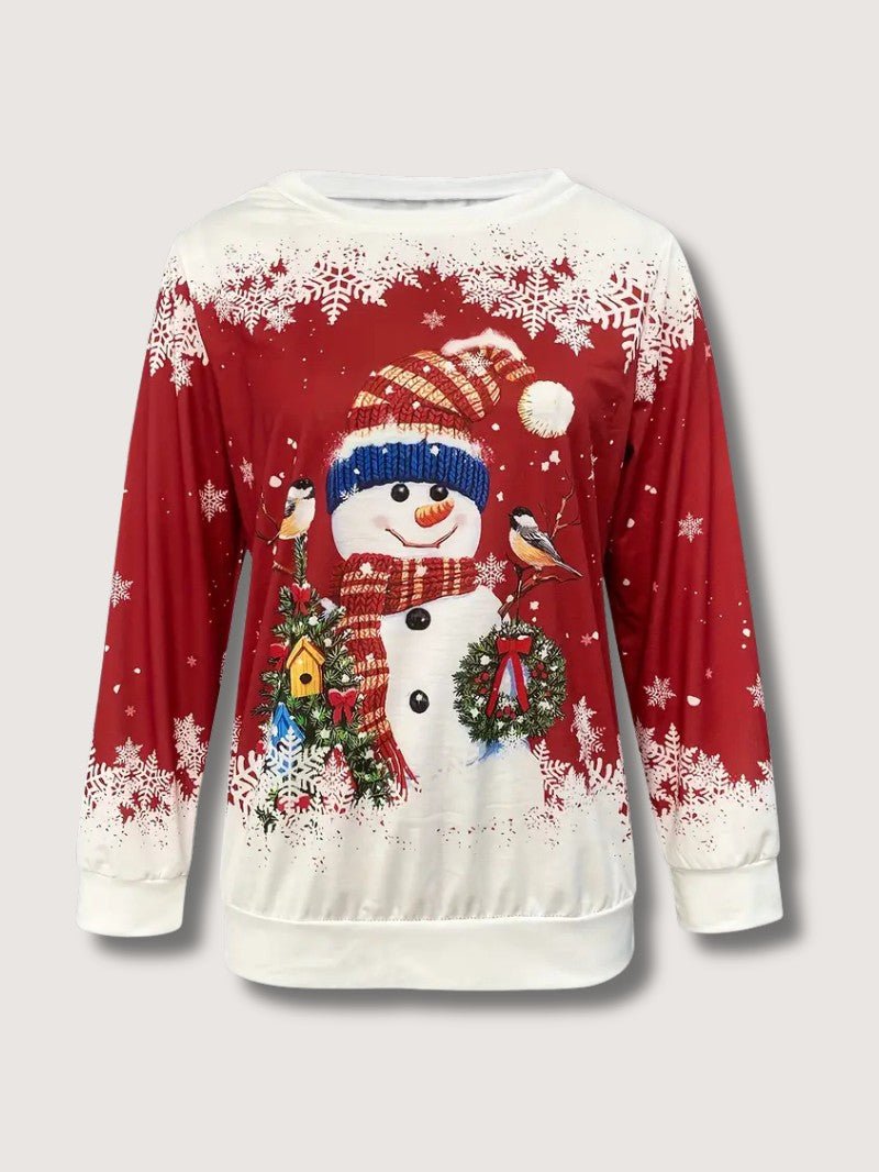 VogeLuxe | Women’s Snowman Crewneck Sweatshirt