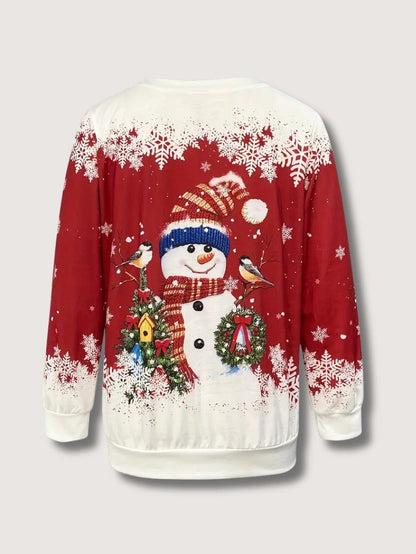 VogeLuxe | Women’s Snowman Crewneck Sweatshirt
