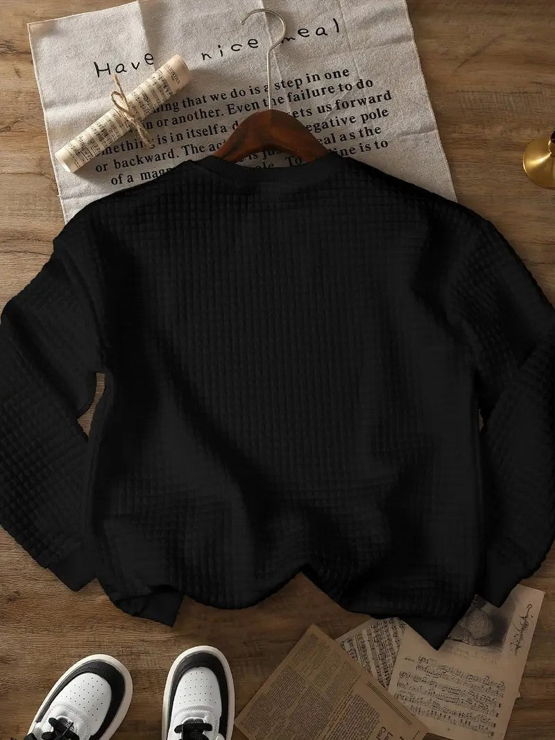 VogeLuxe | Women’s Quilted Christmas Crewneck Sweatshirt