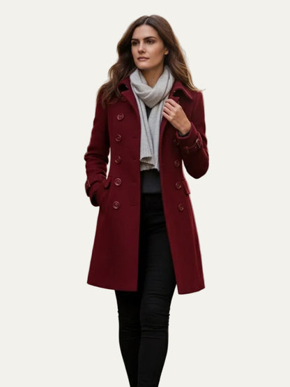 VogeLuxe | Women’s Tailored Double Breasted Pea Coat