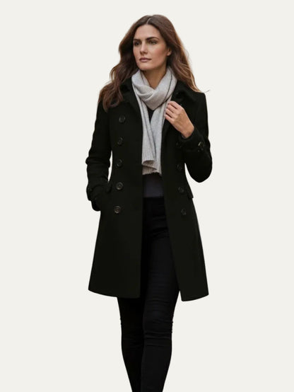 VogeLuxe | Women’s Tailored Double Breasted Pea Coat