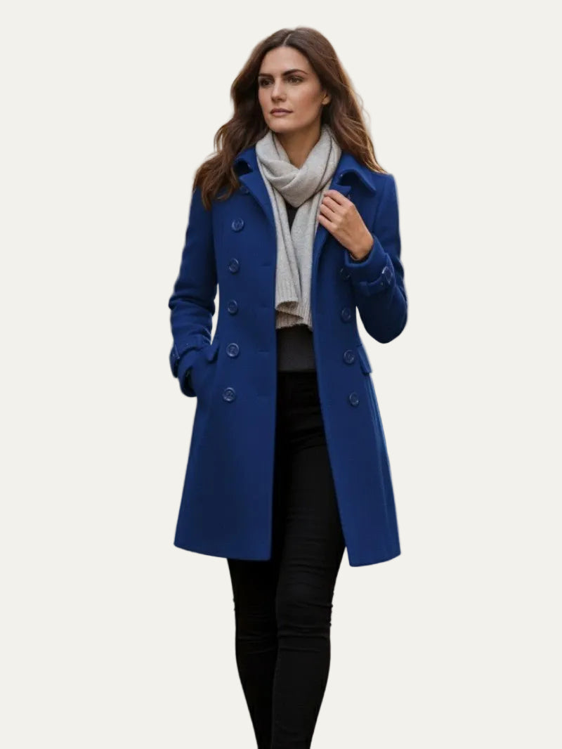 VogeLuxe | Women’s Tailored Double Breasted Pea Coat
