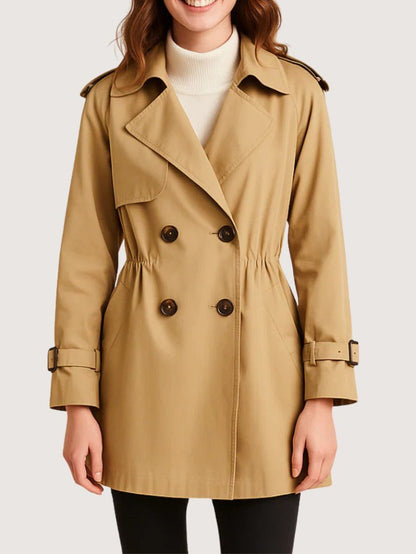 VogeLuxe | Women’s Classy Double Breasted Trench Coat