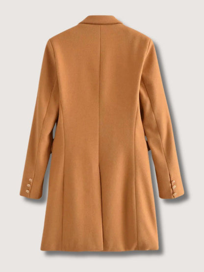 VogeLuxe | Women’s Double Breasted Tailored Wool Coat