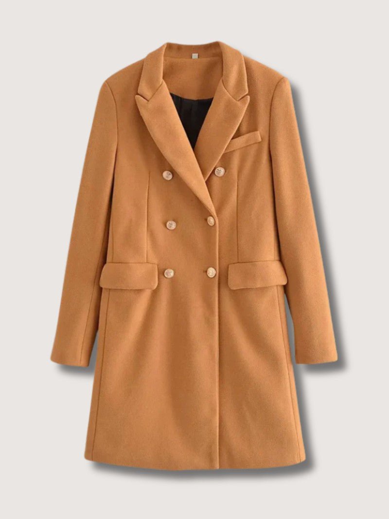 VogeLuxe | Women’s Double Breasted Tailored Wool Coat