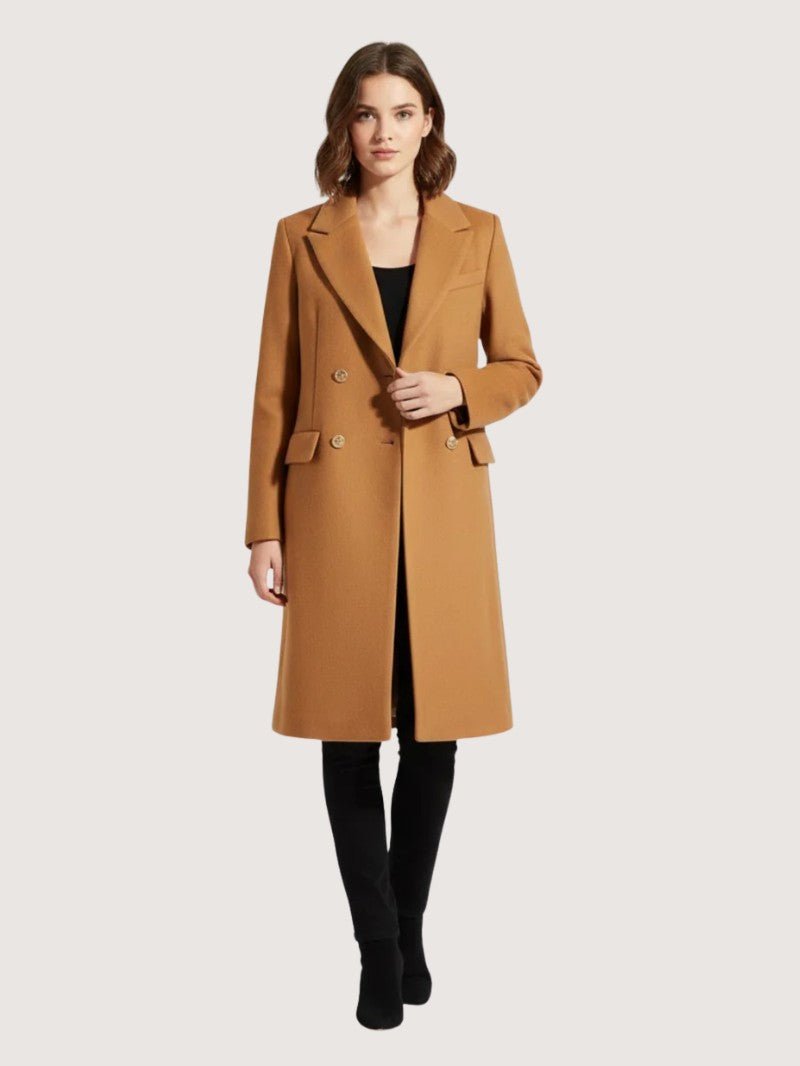 VogeLuxe | Women’s Double Breasted Tailored Wool Coat