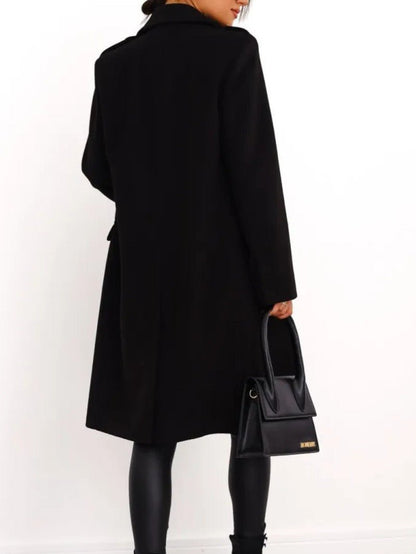 VogeLuxe | Women’s Double Breasted Wool Style Overcoat