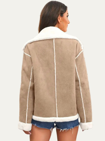 VogeLuxe | Women’s Aviator Faux Shearling Jacket