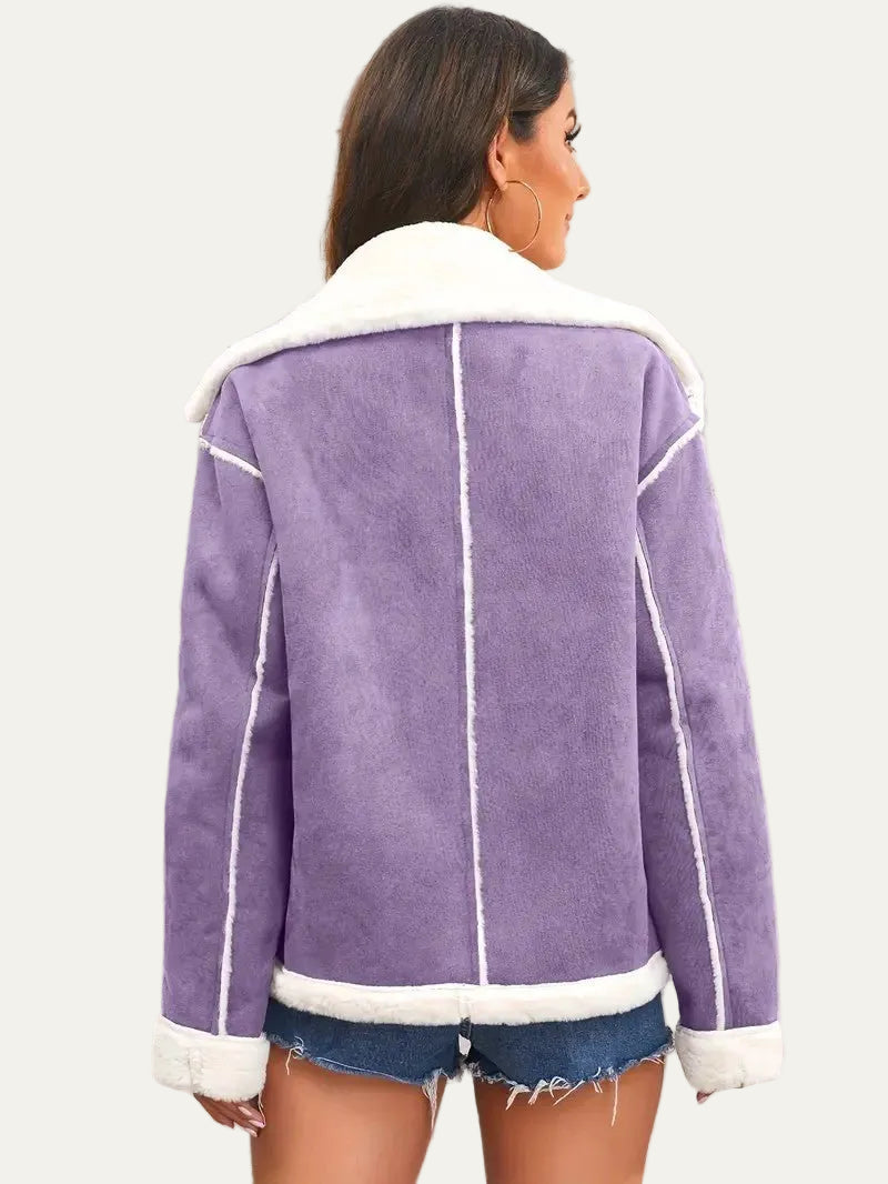 VogeLuxe | Women’s Aviator Faux Shearling Jacket