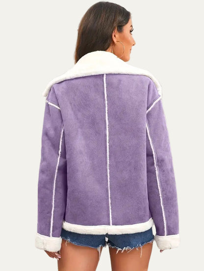 VogeLuxe | Women’s Aviator Faux Shearling Jacket