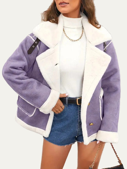 VogeLuxe | Women’s Aviator Faux Shearling Jacket