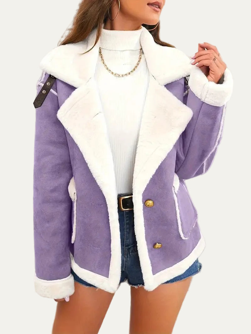 VogeLuxe | Women’s Aviator Faux Shearling Jacket