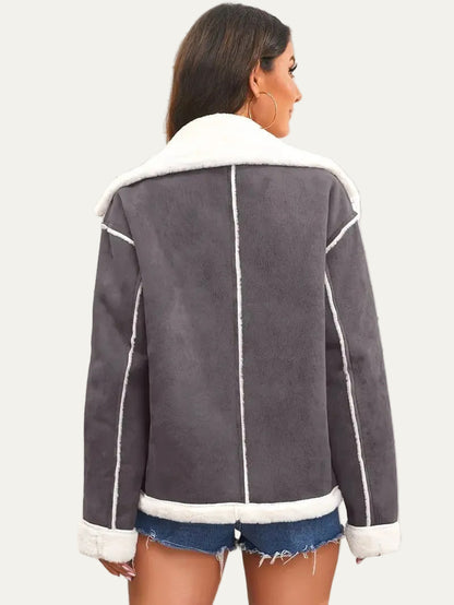 VogeLuxe | Women’s Aviator Faux Shearling Jacket