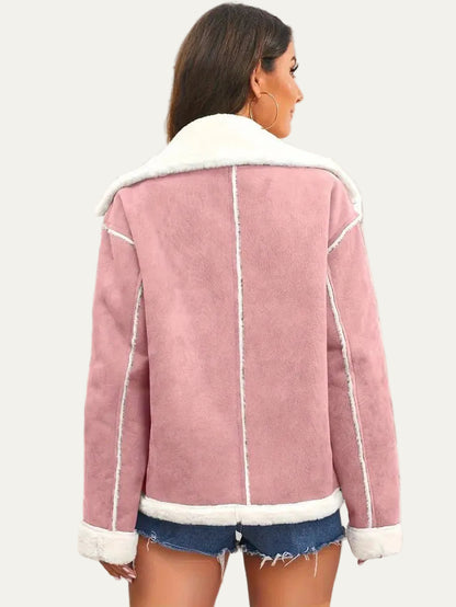 VogeLuxe | Women’s Aviator Faux Shearling Jacket