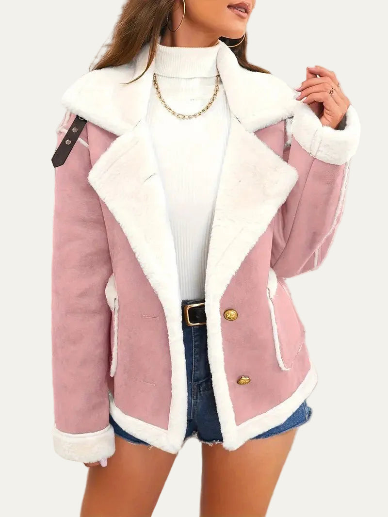 VogeLuxe | Women’s Aviator Faux Shearling Jacket