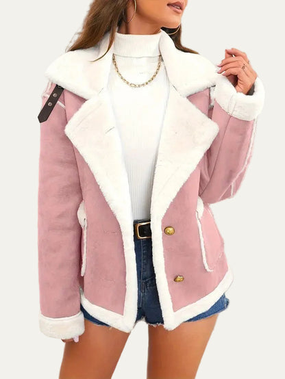 VogeLuxe | Women’s Aviator Faux Shearling Jacket