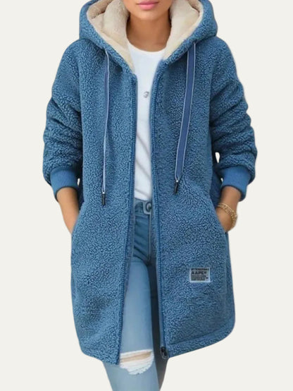VogeLuxe | Women’s Sherpa Fleece Zip Hooded Jacket