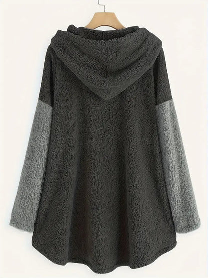 VogeLuxe | Women’s Oversized Sherpa Hoodie Blanket Sweatshirt