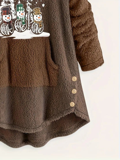 VogeLuxe | Women’s Oversized Sherpa Hoodie Blanket Sweatshirt