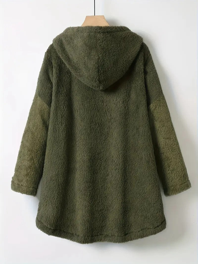 VogeLuxe | Women’s Oversized Sherpa Hoodie Blanket Sweatshirt