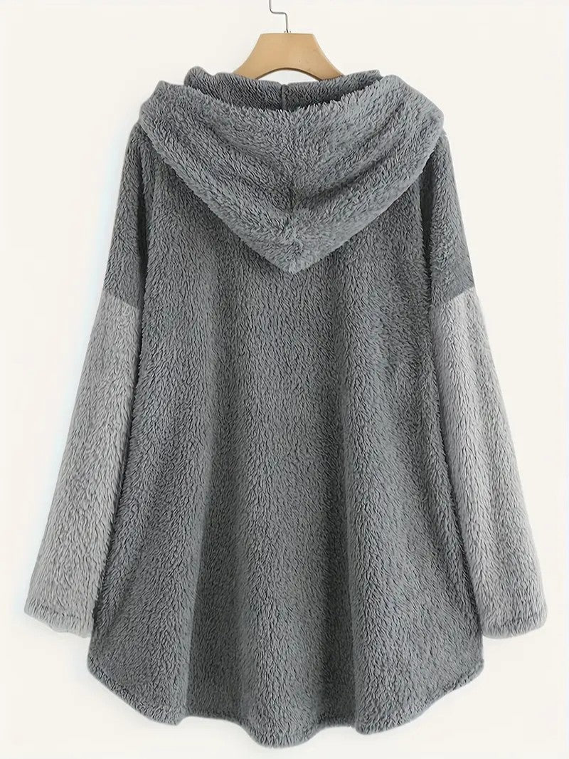 VogeLuxe | Women’s Oversized Sherpa Hoodie Blanket Sweatshirt